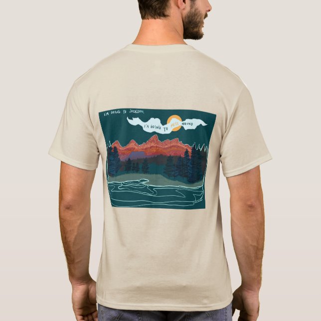 Jackson Hole Wyoming Tetons Shirt (Rückseite)