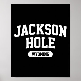Jackson Hole Wyoming Tetons Skiberg Skifahren Poster