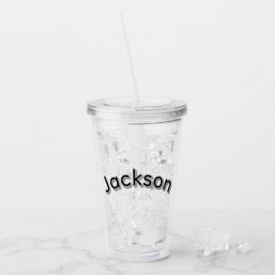 Jackson Jungenname, Acryltrinkbecher