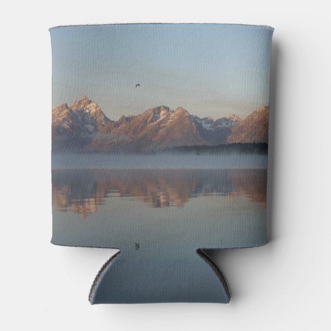 Jackson Lake Dam Reflection in Grand Teton Park Dosenkühler (Vorderseite)