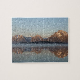 Jackson Lake Dam Reflection in Grand Teton Park Puzzle