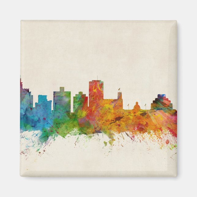 Jackson Mississippi Skyline Magnet (Vorne)