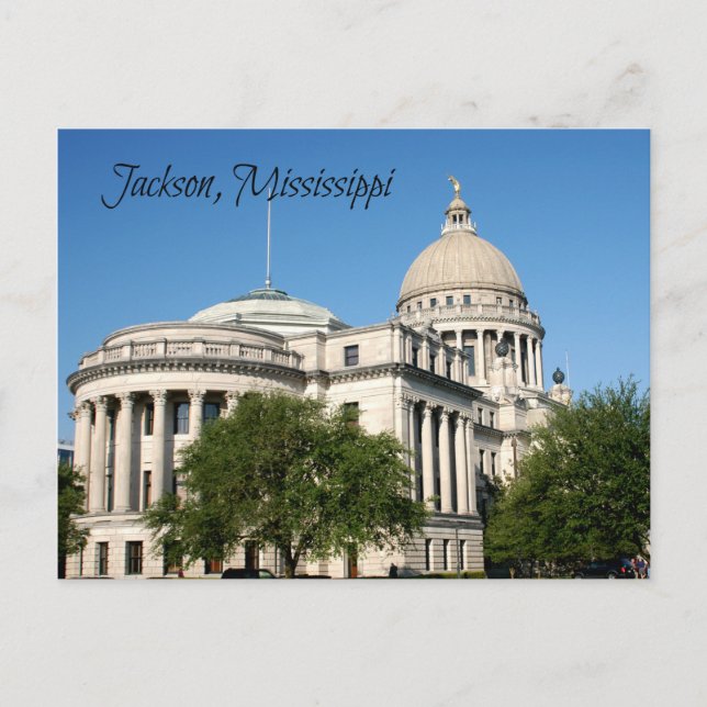 Jackson, MS Postkarte (Vorderseite)