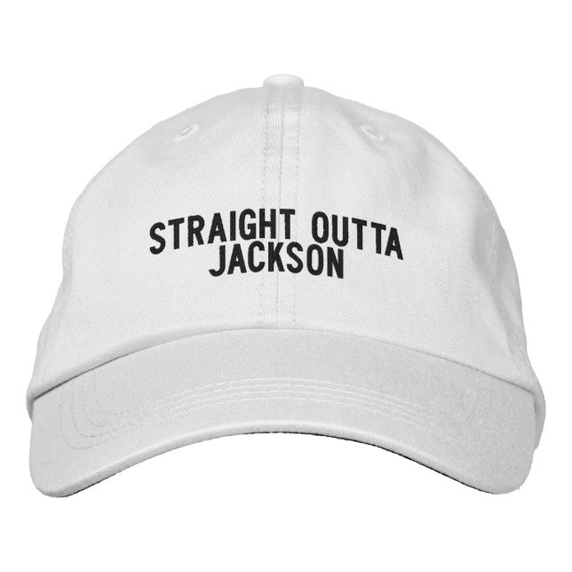 Jackson New Jersey Hat Bestickte Baseballkappe (Vorderseite)