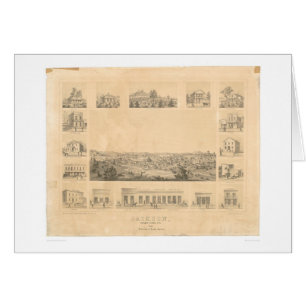 Jackson, panoramische Karte 1857 (0766A) CA