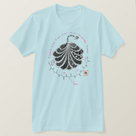 JACKSON peptide, peacock w/ custom text, light T-Shirt