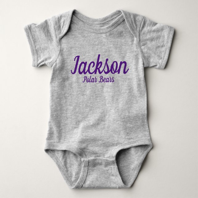 Jackson Polar Bears Baby Bodysuit Baby Strampler (Vorderseite)