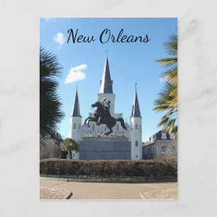 Jackson Square, Französisches Viertel, New Orleans Postkarte