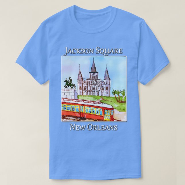 Jackson Square in New Orleans T-Shirt (Design vorne)