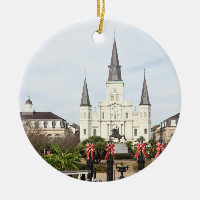 Jackson Square Keramik Ornament (Vorne)