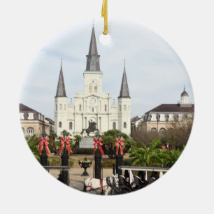 Jackson Square Keramik Ornament