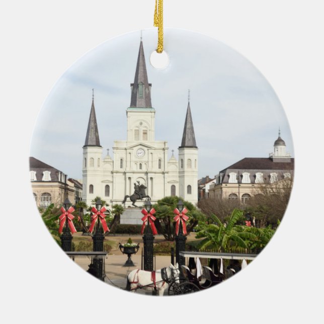 Jackson Square Keramik Ornament (Hinten)