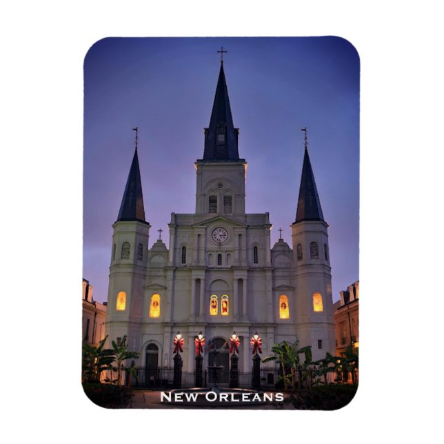 Jackson Square, New Orleans, Kathedrale Magnet (Vertikal)