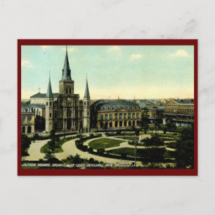 Jackson Square, New Orleans, LA 1910 Vintage auf D Postkarte