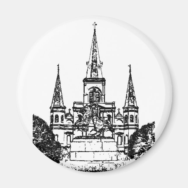 Jackson Square, New Orleans, LA Magnet (Vorne)