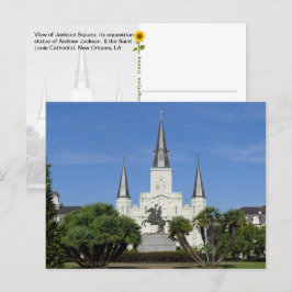 Jackson Square, New Orleans, LA Postkarte