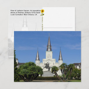 Jackson Square, New Orleans, LA - Postkarte