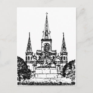 Jackson Square, New Orleans, LA Postkarte