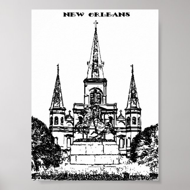 Jackson Square, New Orleans Poster (Vorne)