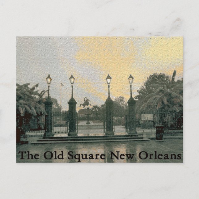 Jackson Square New Orleans Postkarte (Vorderseite)