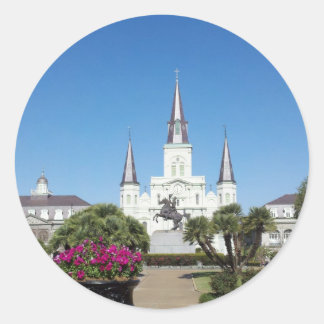Jackson Square, New Orleans Runder Aufkleber