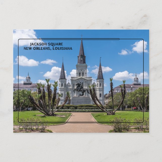 Jackson Square, NOLA Postkarte (Vorderseite)