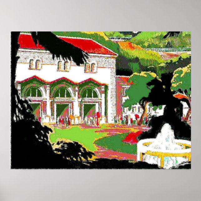 Jackson Statue am Platz Poster (Vorne)