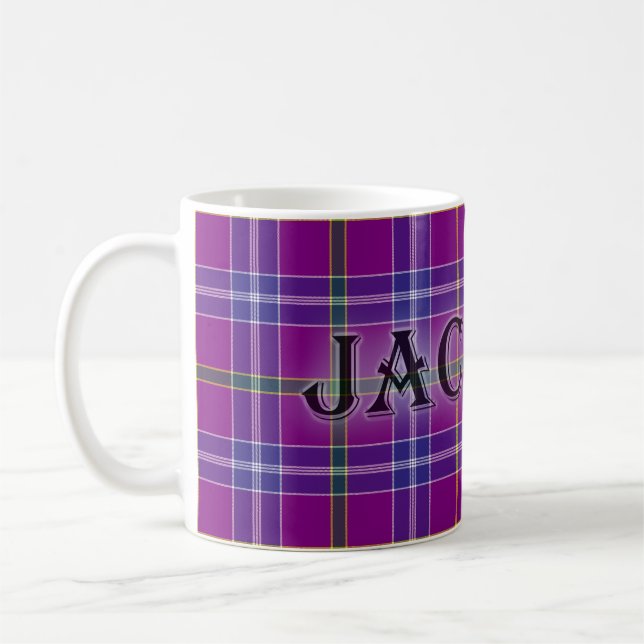 Jackson Tartan mit dem Nachnamen Kaffeetasse (Links)