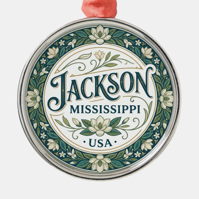 Jackson USA Ornament Aus Metall (Vorne)