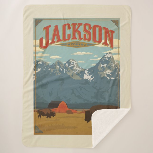 Jackson | Wyoming Sherpadecke (Vorderseite)