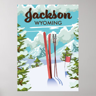 Jackson Wyoming Skipposter Poster