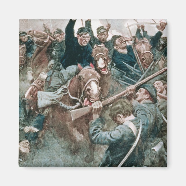 Jacksons Brigade Stehend wie eine Steinmauer Magnet (Vorne)
