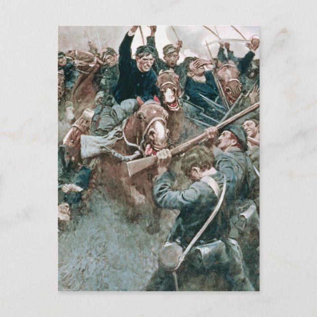 Jacksons Brigade Stehend wie eine Steinmauer Postkarte (Vorderseite)