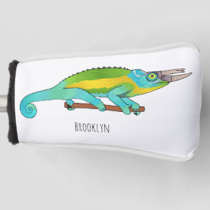 Jacksons Chamäleon-Cartoon-Abbildung Golf Headcover