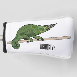 Jacksons Chamäleon-Cartoon-Abbildung Golf Headcover