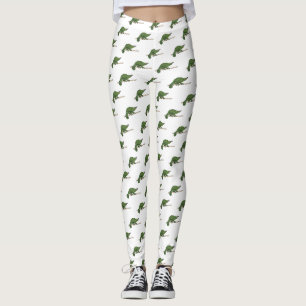 Jacksons Chamäleon-Cartoon-Abbildung Leggings