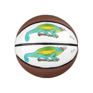 Jacksons Chamäleon-Cartoon-Abbildung Mini Basketball