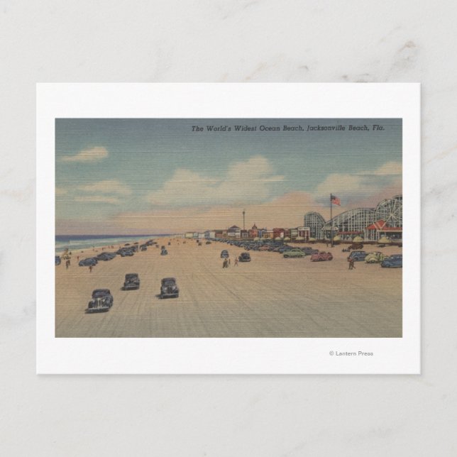Jacksonville Beach, FL - Der älteste Ozean der Wel Postkarte (Vorderseite)