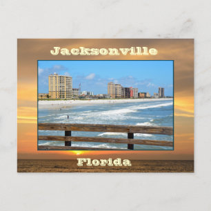 Jacksonville Beach, Florida Postkarte