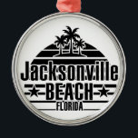 Jacksonville Beach Ornament Aus Metall<br><div class="desc">Jacksonville Beach</div>