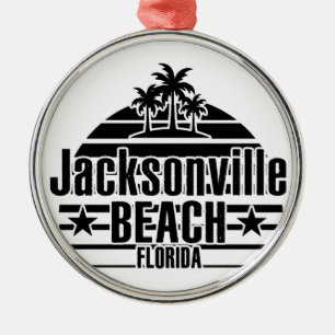 Jacksonville Beach Ornament Aus Metall