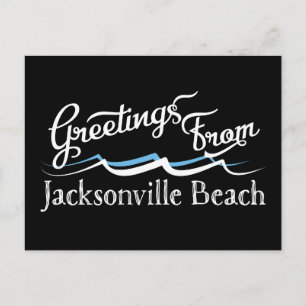 Jacksonville Beach Water Waves Postkarte