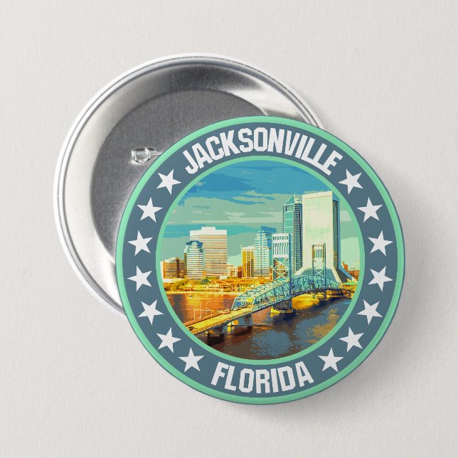 Jacksonville Button (Vorne & Hinten)