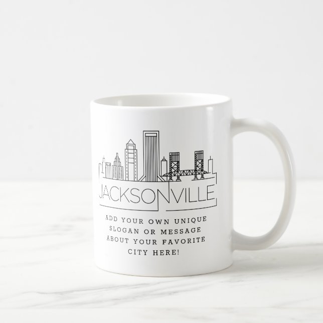 Jacksonville | Designated City Skyline Custom Slog Kaffeetasse (Rechts)