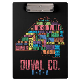 Jacksonville Duval Landkreis Florida Klemmbrett