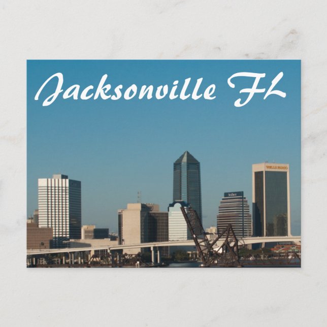 Jacksonville FL Postkarte (Vorderseite)