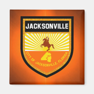 Jacksonville Flag Magnet