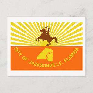 Jacksonville Flag Postkarte
