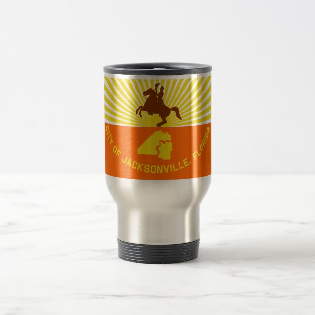 Jacksonville Flag Reisebecher (Mittel)
