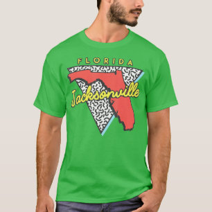 Jacksonville Florida 80er Design Souvenirs T-Shirt